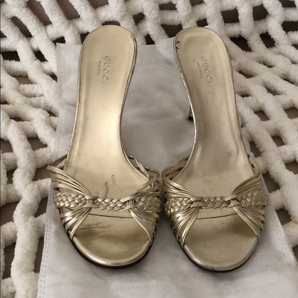 Gucci Leather Bamboo Mule